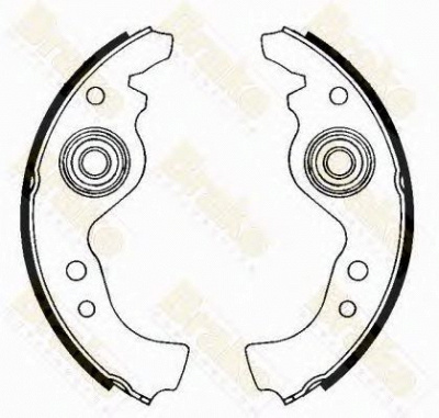 BRAKE ENGINEERING sh1160 -  Комплект тормозных колодок